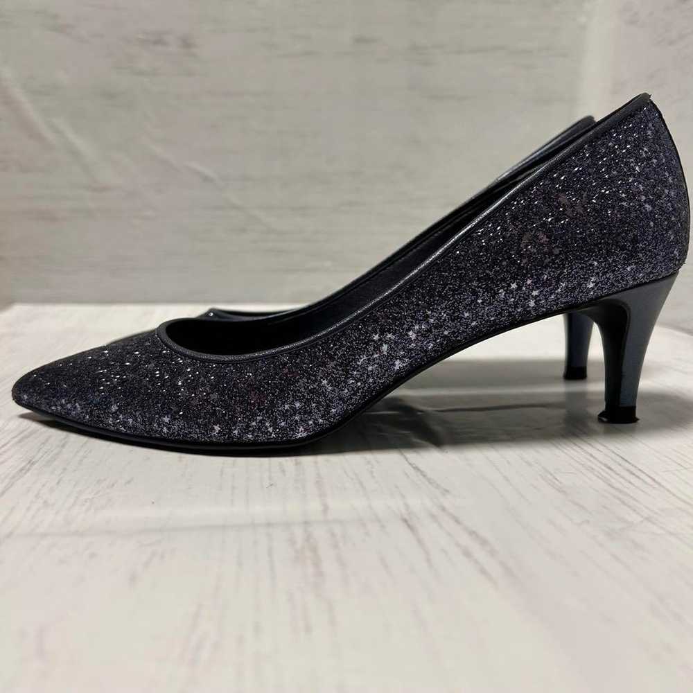 【Beautiful Condition】DIANA Black Glitter Pumps 5c… - image 3