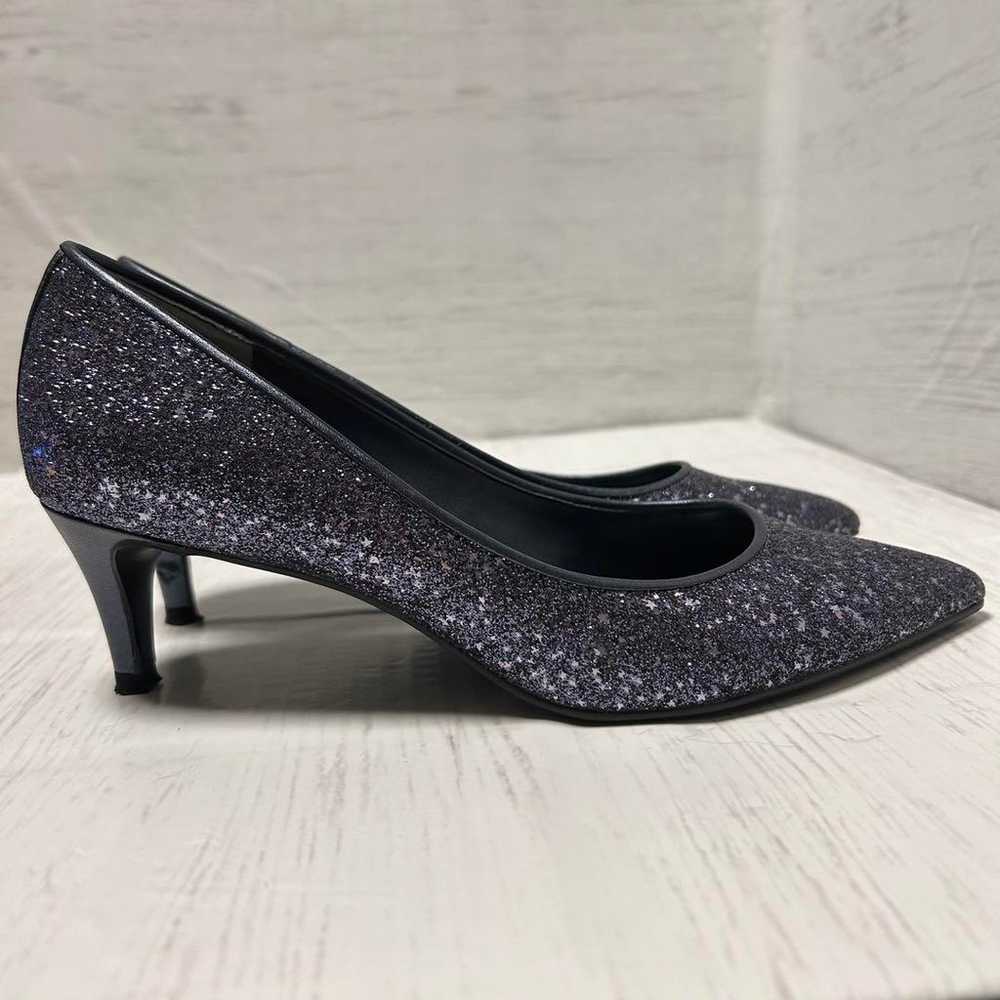 【Beautiful Condition】DIANA Black Glitter Pumps 5c… - image 4