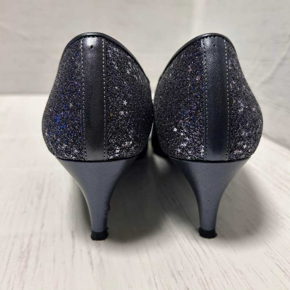 【Beautiful Condition】DIANA Black Glitter Pumps 5c… - image 5