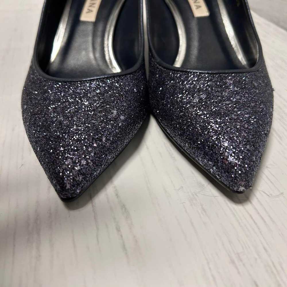 【Beautiful Condition】DIANA Black Glitter Pumps 5c… - image 6