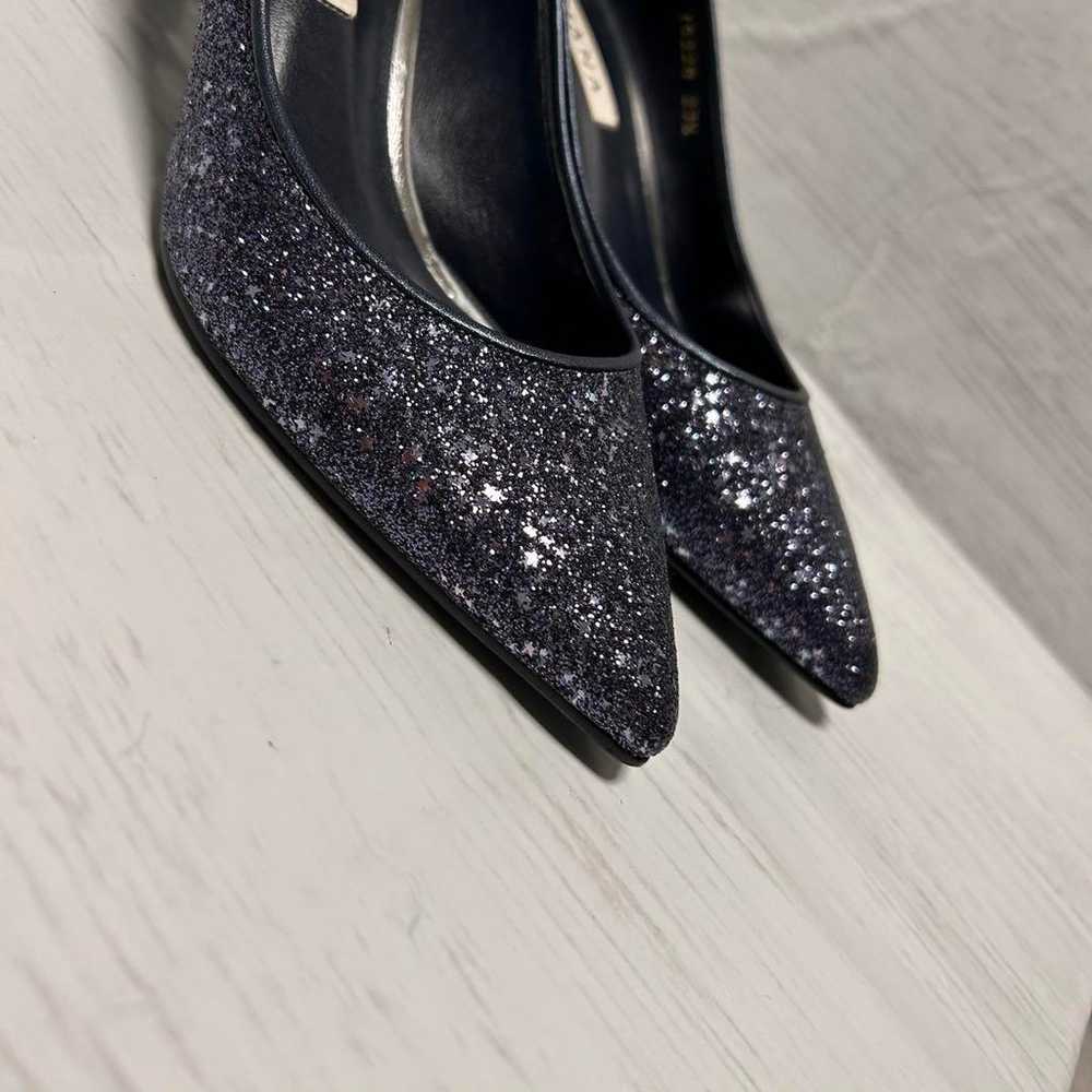 【Beautiful Condition】DIANA Black Glitter Pumps 5c… - image 7