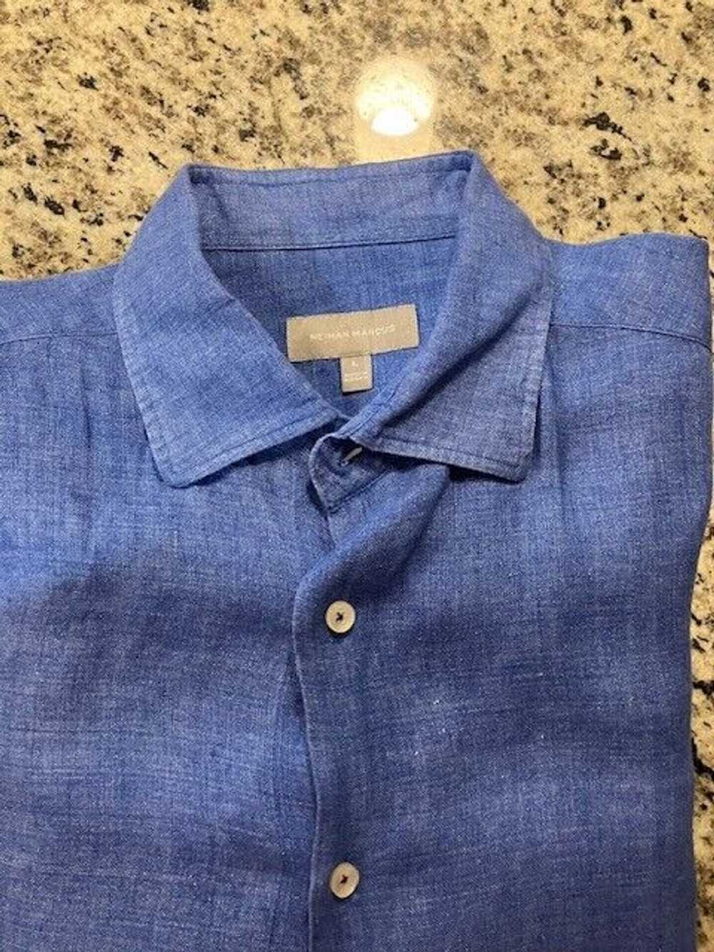 Neiman Marcus Linen Shirt NWOT Large $195 - image 1