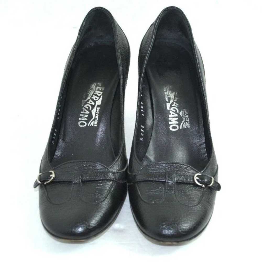 SALVATORE FERRAGAMO LEATHER SHOES 8.5 AA - image 1