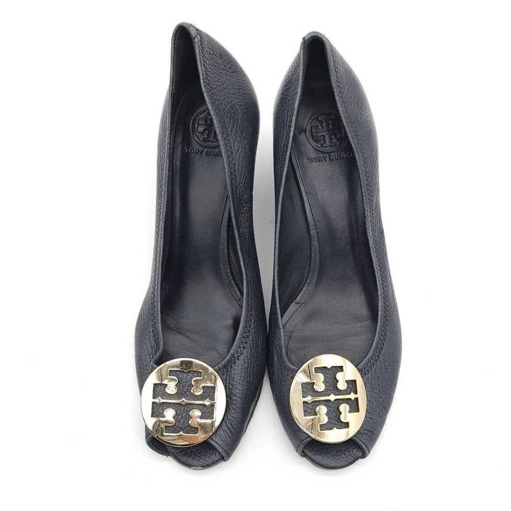 Tory Burch (Womens Size 10.5) Sally Peep Toe Wedg… - image 4