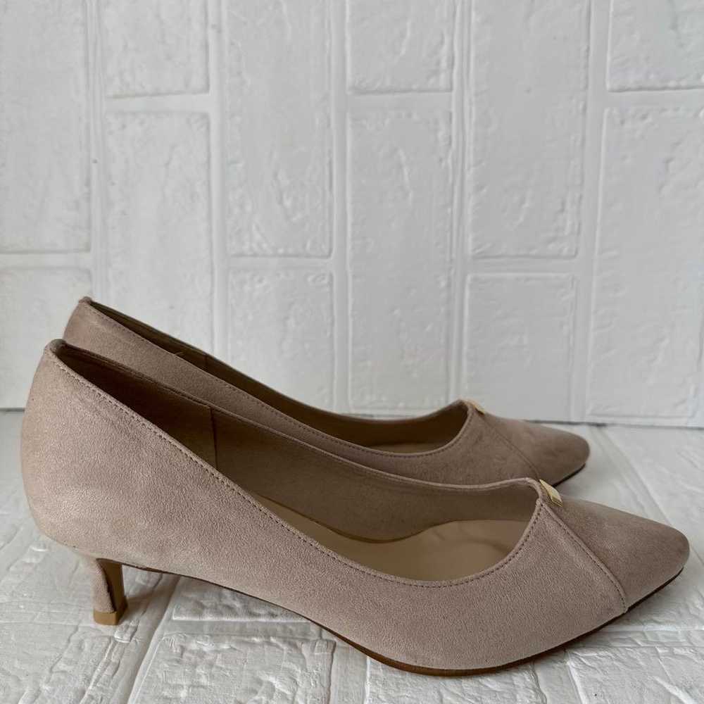 Unused 【Lutalon】 24cm Grey Beige Pointed Suede - image 6