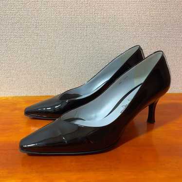 Ginza Kanematsu Pumps 24cm Black Leather