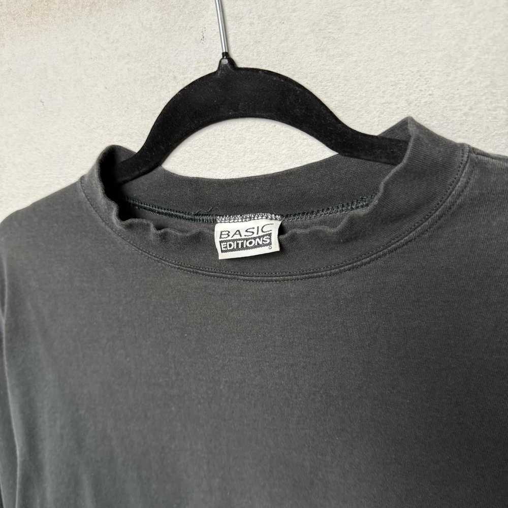 Basic Editions VTG 90s smoke faded essential blan… - image 4