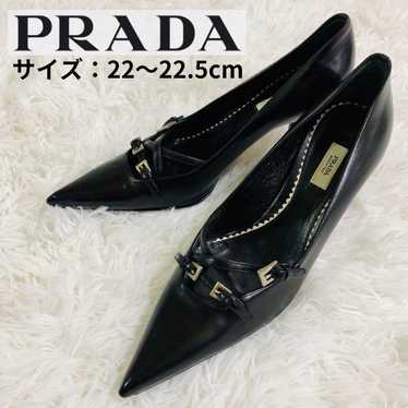 PRADA pumps, heels, belt, black, 22 to 22.5 cm - image 1