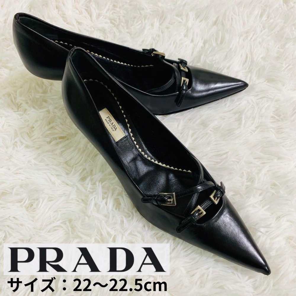 PRADA pumps, heels, belt, black, 22 to 22.5 cm - image 2