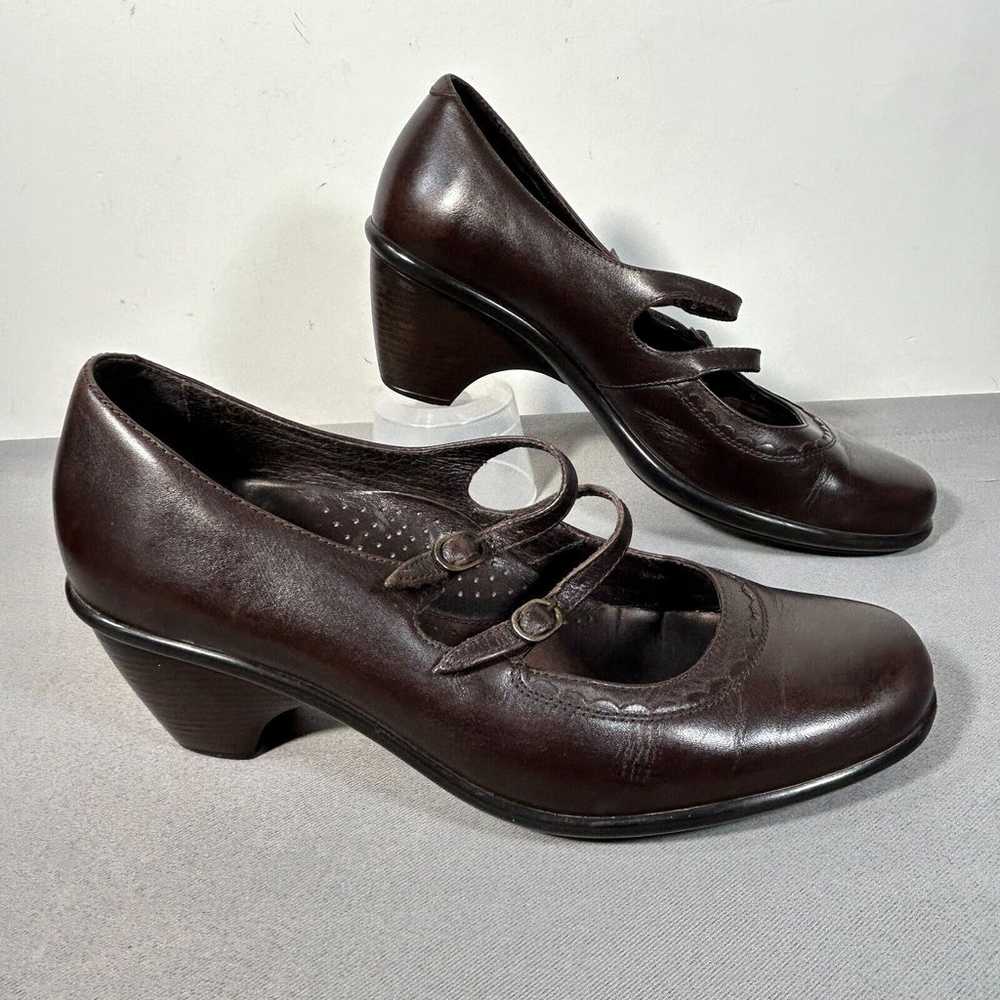 Dansko Mary Jane Dance Heels Double Strap Brown L… - image 2