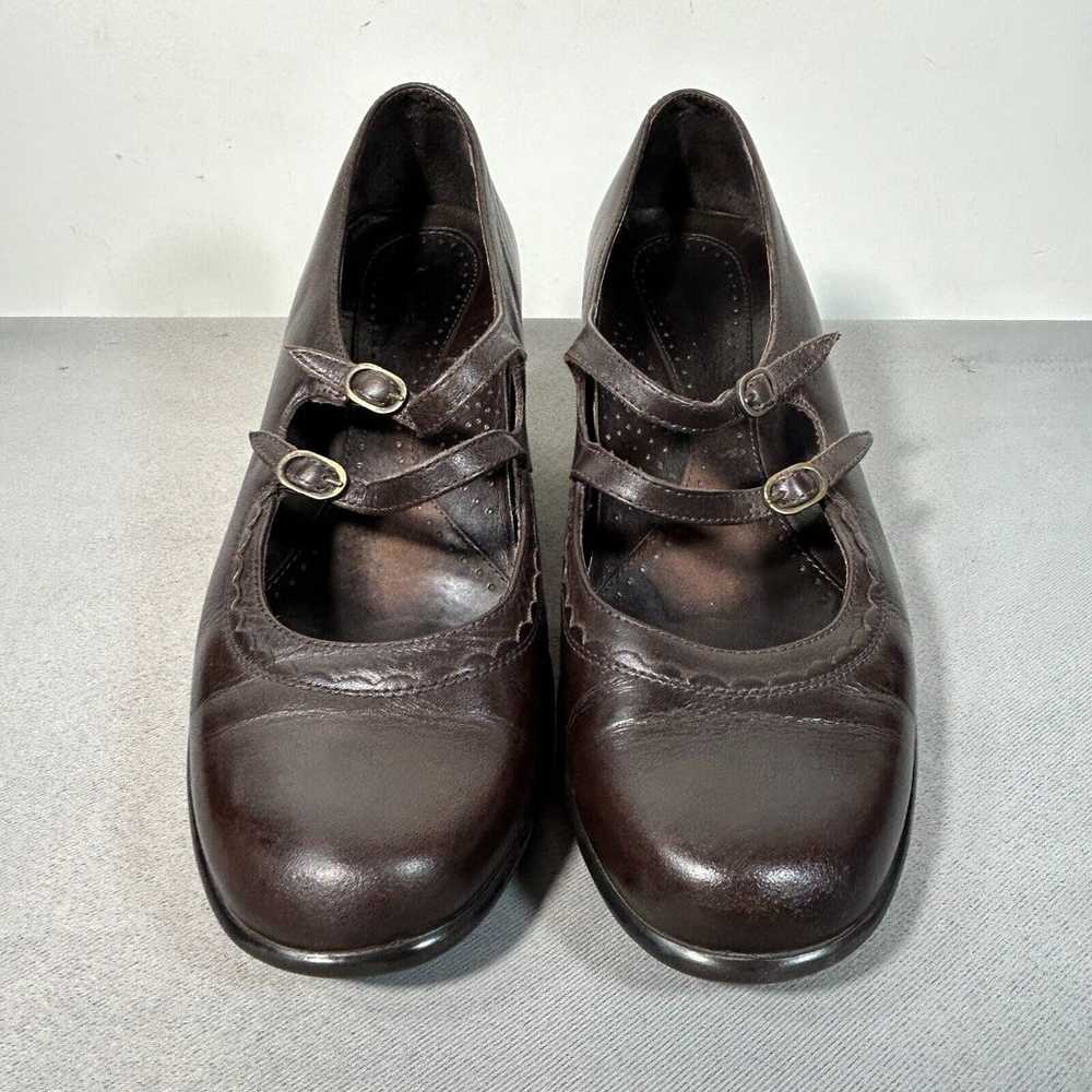 Dansko Mary Jane Dance Heels Double Strap Brown L… - image 3