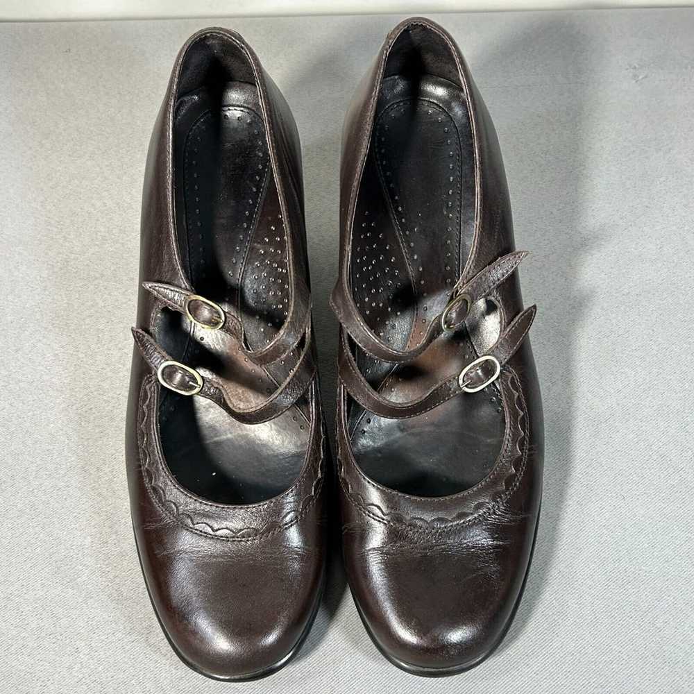 Dansko Mary Jane Dance Heels Double Strap Brown L… - image 7