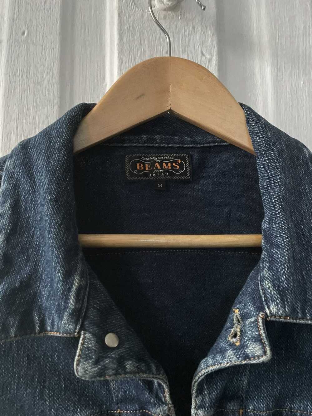 Beams Plus Denim Zip-Up Shirt - image 2