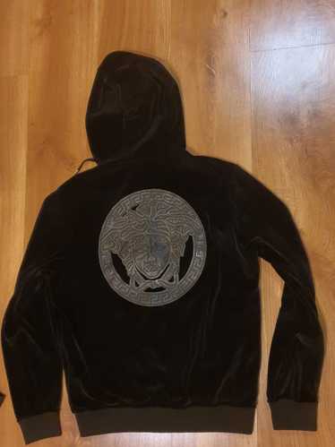 Versace Versace Mainline S Velvet Zip Hoodie Medus