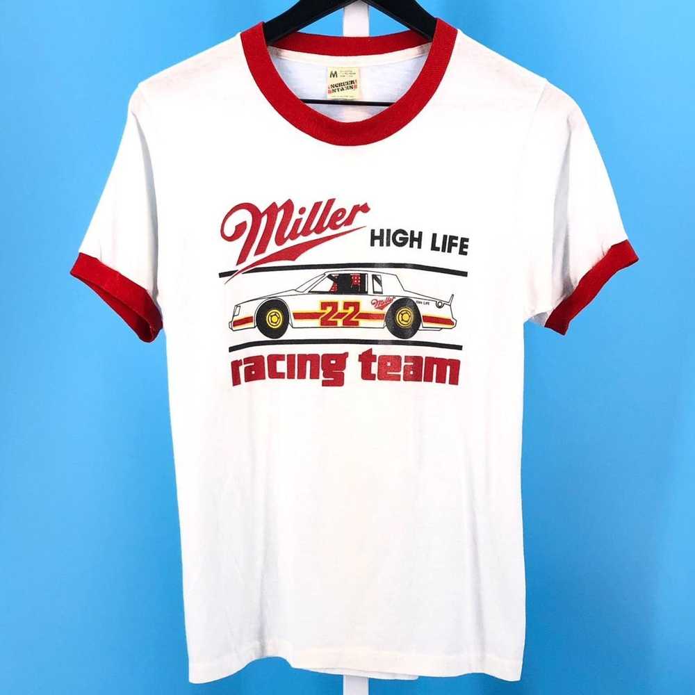 Screen Stars × Vintage 80s Miller High Life Racin… - image 1