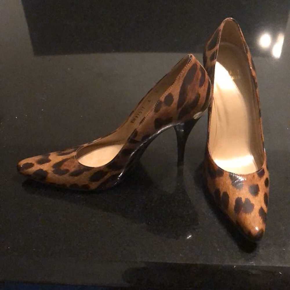 stuart weitzman patent leather cheetah a - image 2