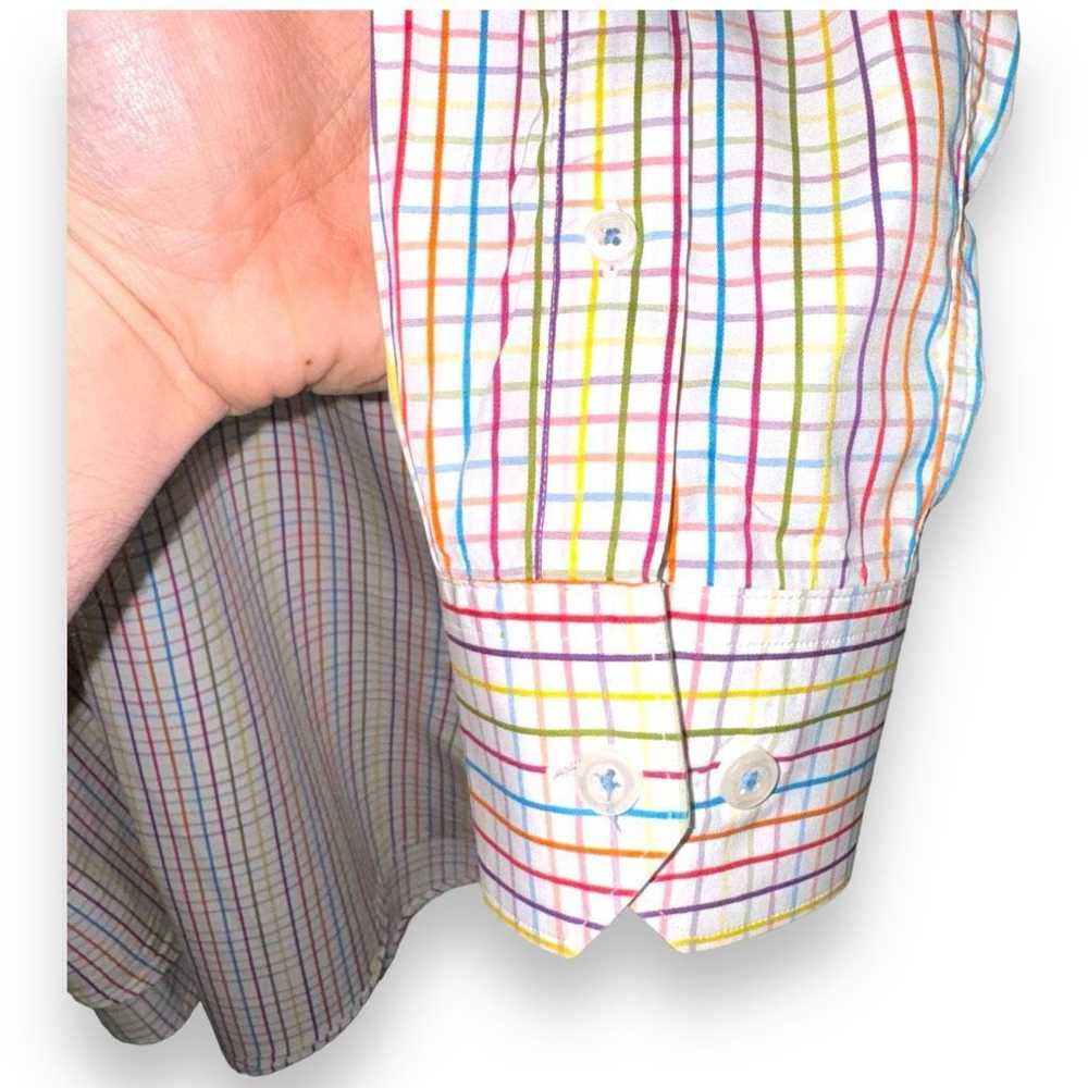 BUGATCHI Bugatchi Uomo Technicolor Check Shaped-F… - image 4