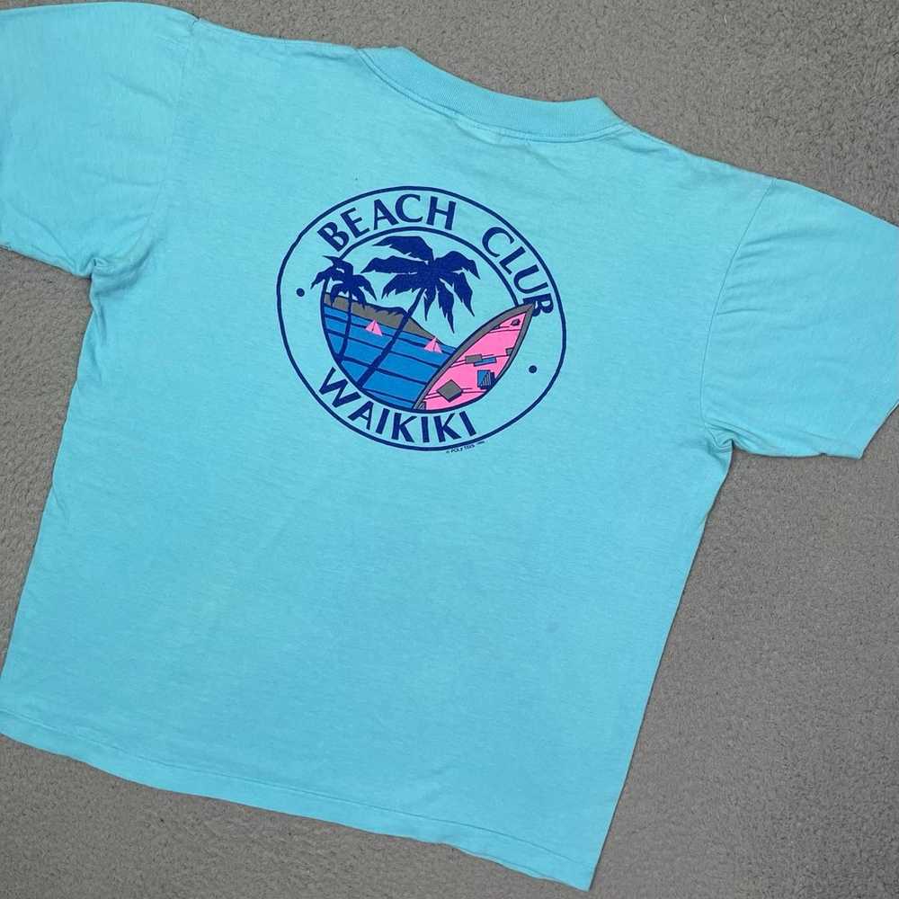 Vintage 80s Hawaii Waikiki T-shirt - image 1