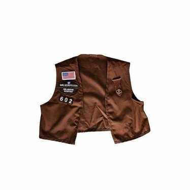 vintage girl scouts brownie vest - image 1