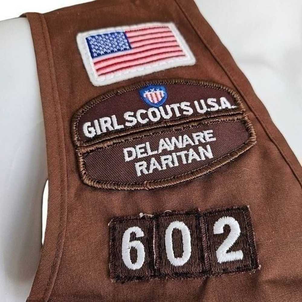 vintage girl scouts brownie vest - image 4