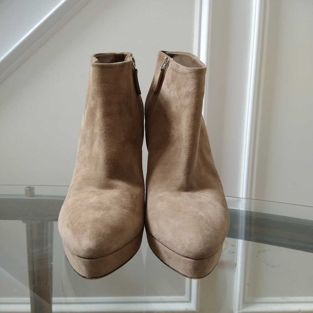 Gucci Brown Suede Platform Booties Size 40.5 - image 3