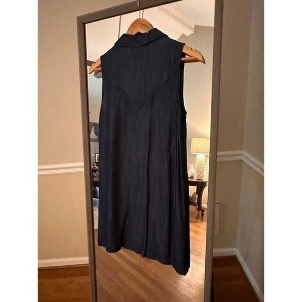 Honey Punch Denim Shift Dress Size Small - image 2