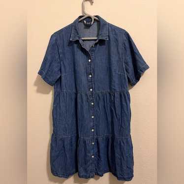 GAP Denim Button-Down Dress