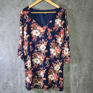 LULUS Floral Shift Women Dress Floral Split Sleeve