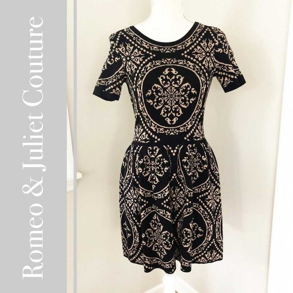 Romeo + Juliet Couture Damask Knit Dress - image 1