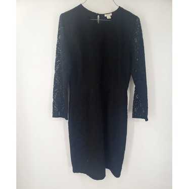 J CREW Black Lacy Dress Womens Size 4