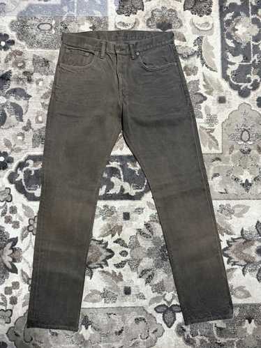 RRL Ralph Lauren RRL Slim Brown Distressed Denim