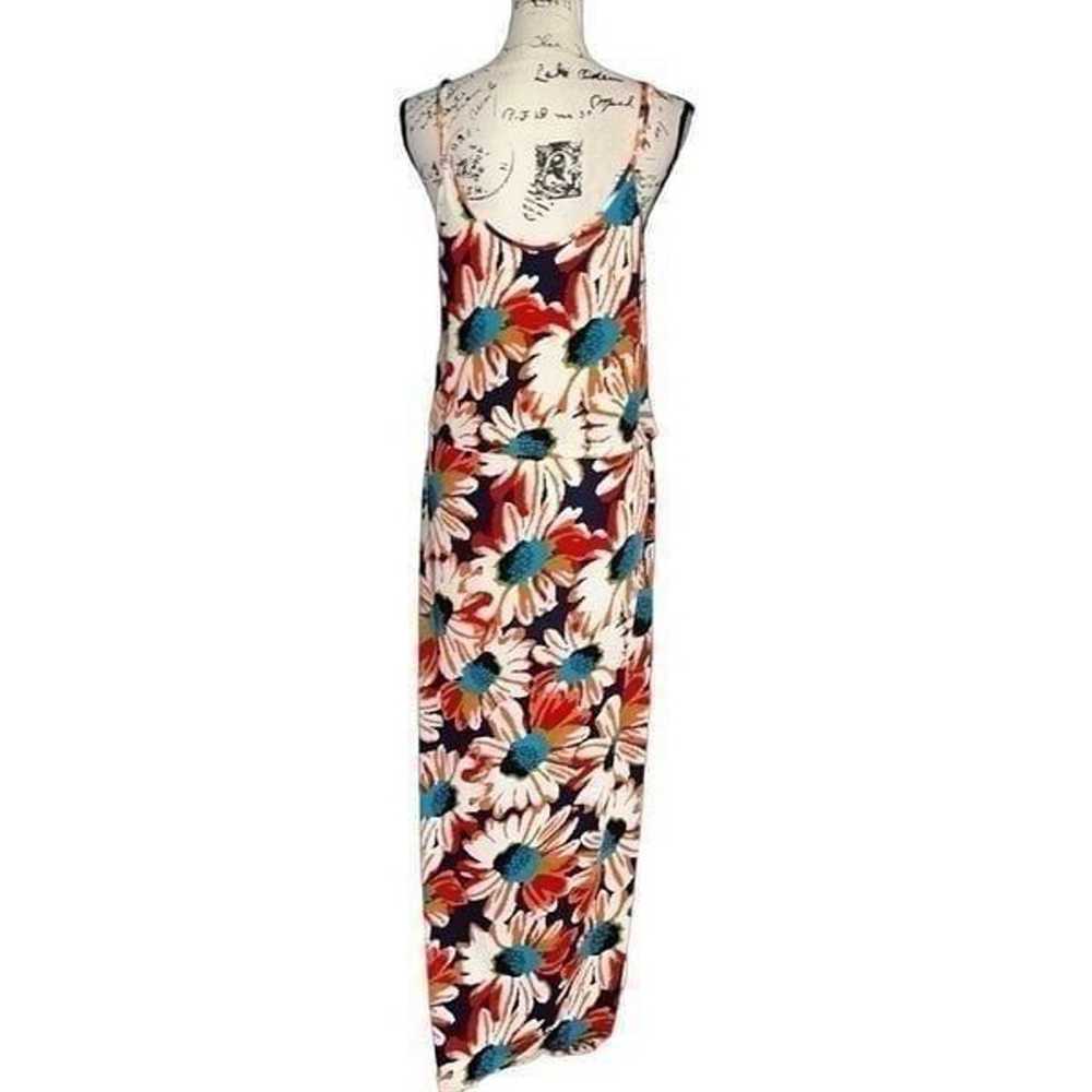 Joy Joy floral fringe top maxi dress small - image 4