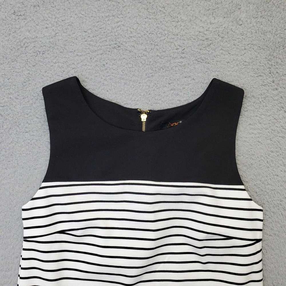 Dex Tank Dress Womens Small Black White Striped S… - image 3