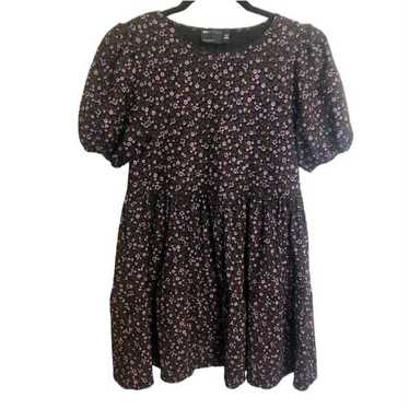 Asos Design Floral Tiered Baby Doll  Puff Sleeve D