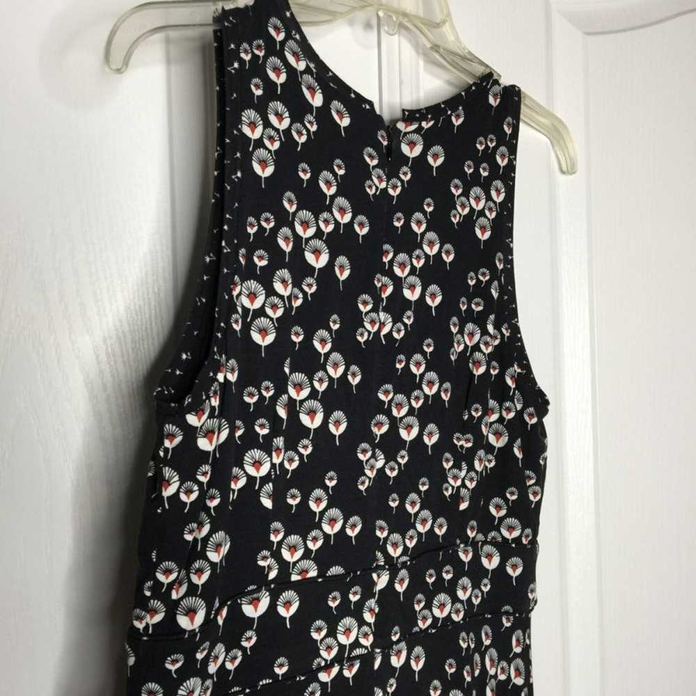 Ann Taylor Loft Tank Dress Back Zip Boat Neck Flo… - image 3