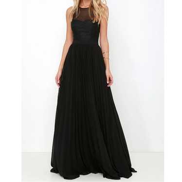 Lulus I'm Flattered Black Embroidered Maxi Dress … - image 1