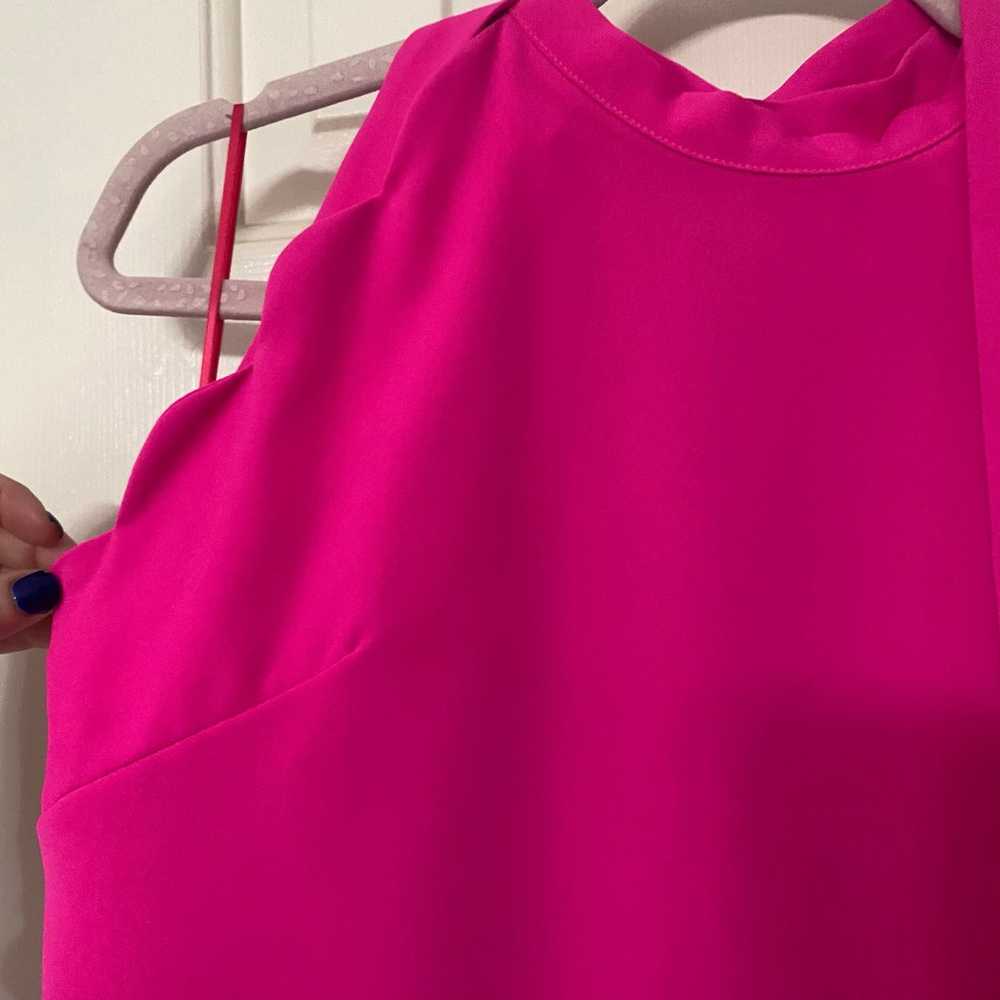 SAVED BY THE DRESS • Fuchsia Bright Neon Pink Sca… - image 3