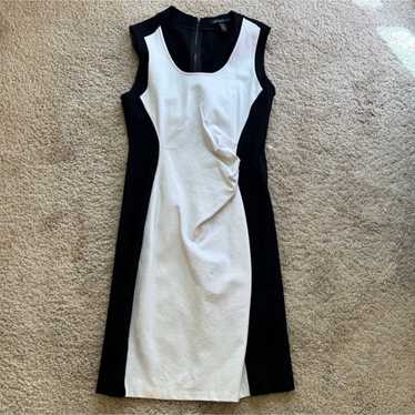 Women’s Black and White Sleeveless Dress