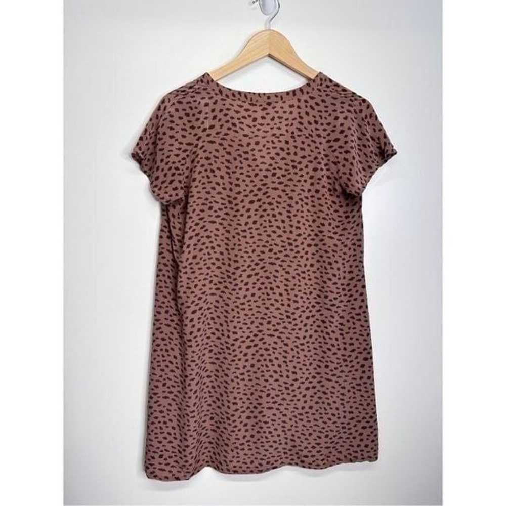 Joie Dress Womens Small Animal Print 100% Silk V … - image 2