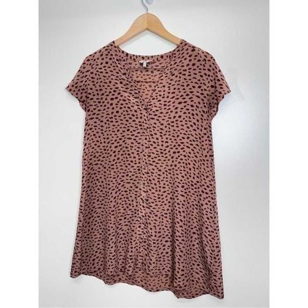 Joie Dress Womens Small Animal Print 100% Silk V … - image 3