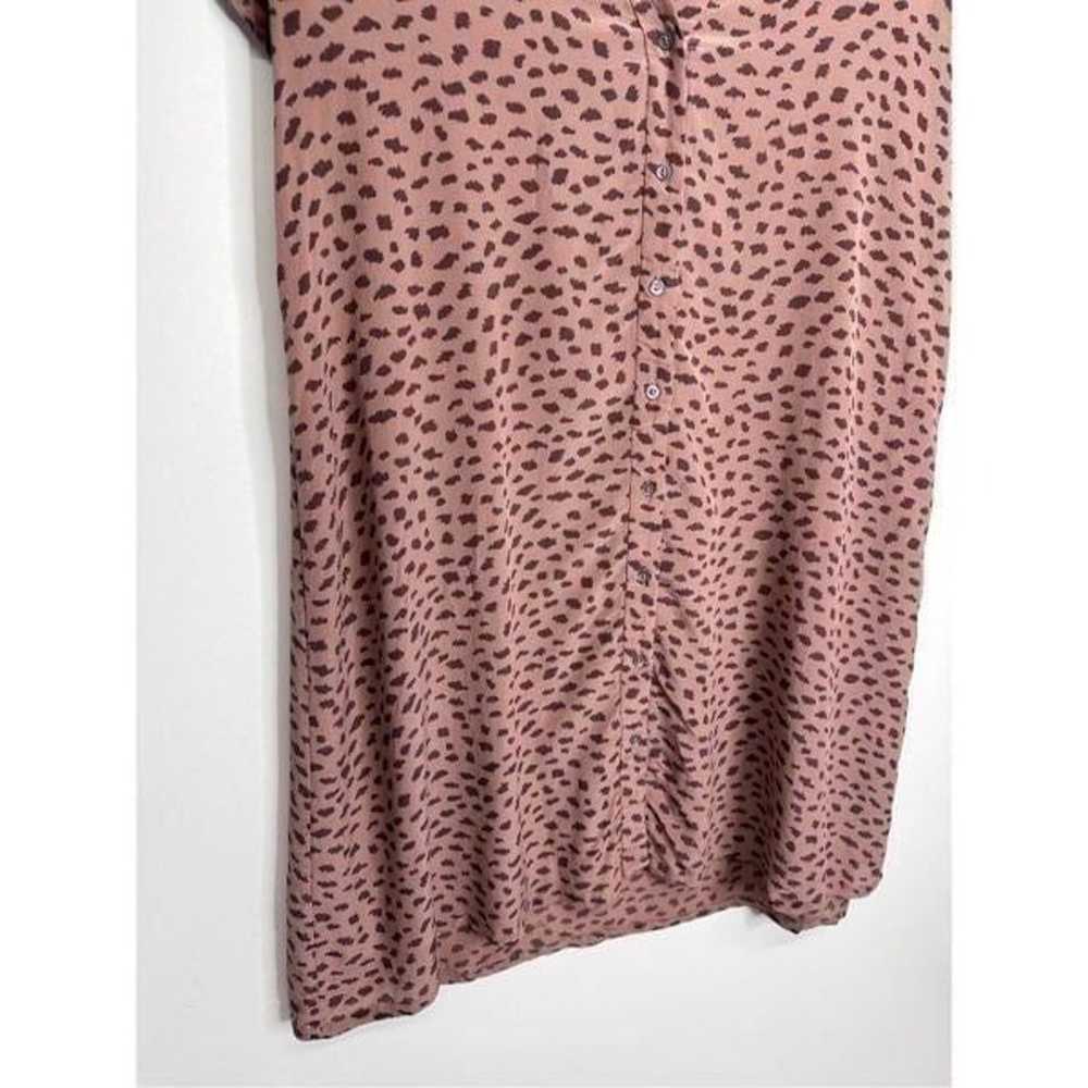 Joie Dress Womens Small Animal Print 100% Silk V … - image 5