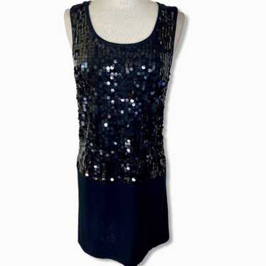 Romeo & Juliet Black sequin mini dress medium slee