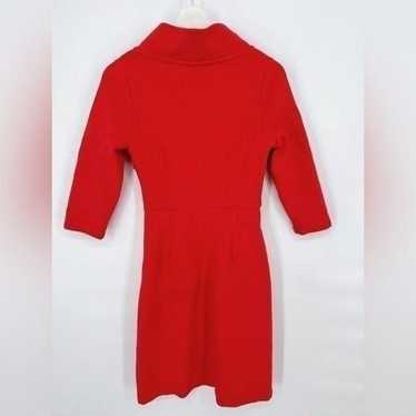 Boden Red Mockneck Ribbed Dress 4L