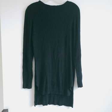 Eileen Fisher Black Ribbed Tencel Tunic Dress