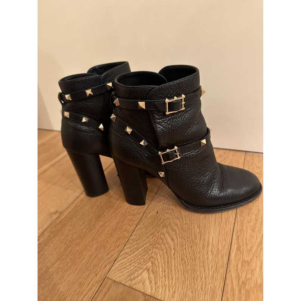 Valentino Garavani Rockstud leather lace up boots - image 6