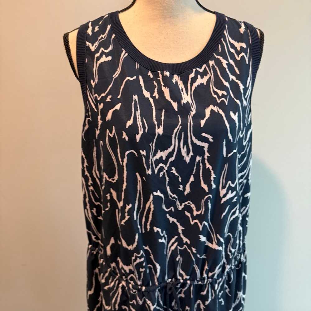 Athleta Rincon Printed Navy Blue Dress Athleisure… - image 9