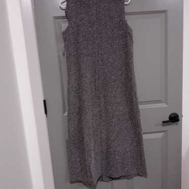 Gray dress with buttons