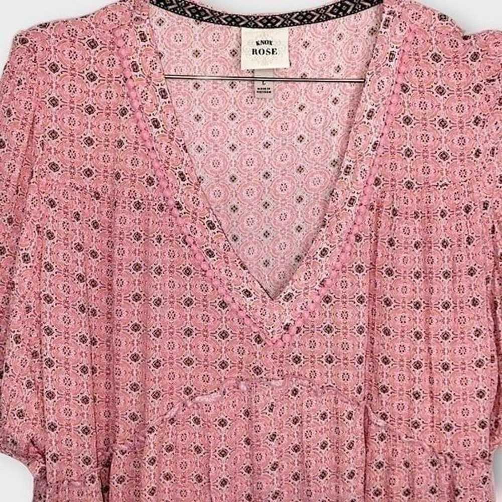 Knox Rose Womens Dress Sz Large Pink 1/2 Sleeves … - image 12