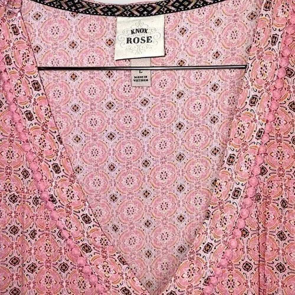 Knox Rose Womens Dress Sz Large Pink 1/2 Sleeves … - image 3