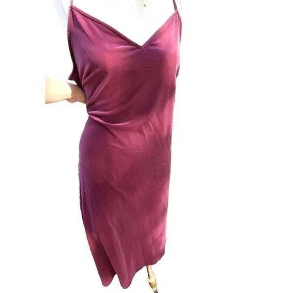 Time and Tru Dusty Mauve Velvet Dress Sz XL - image 1